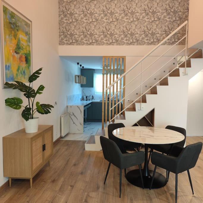 Superbe Cosy Duplex Appartement T3 Charpenne Tete D'Or Avec Parking Prive Gratuit Villeurbanne Luaran gambar